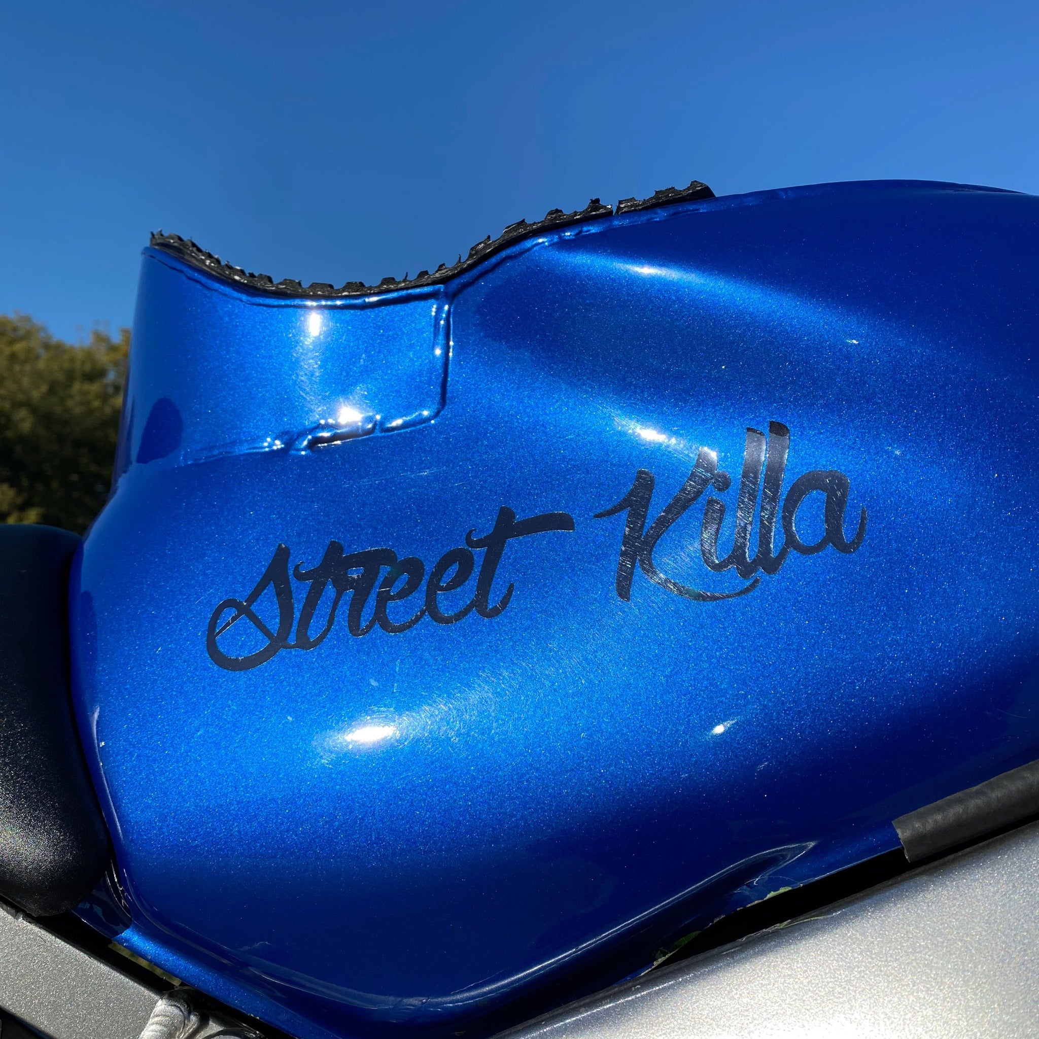 Street Killa Sticker - Chrome Black